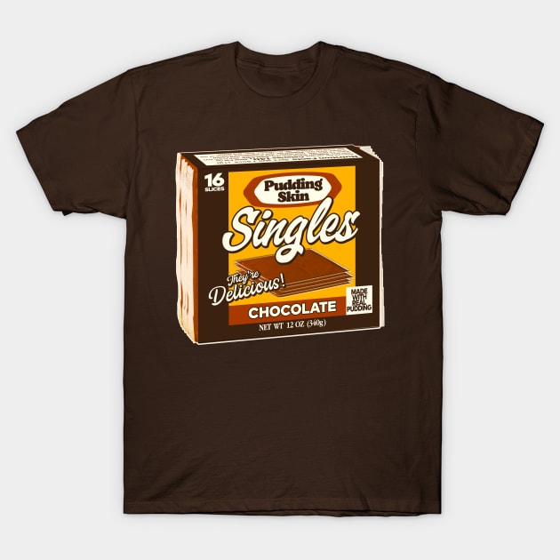 Pudding Skin Singles T-Shirt by darklordpug